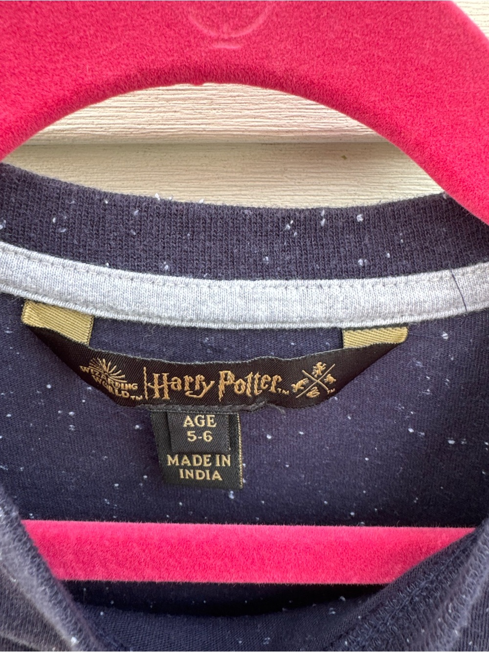 Warner Bros. Navy Kids' Hogwarts Sequin Envelope Tee - Picture 3 of 4